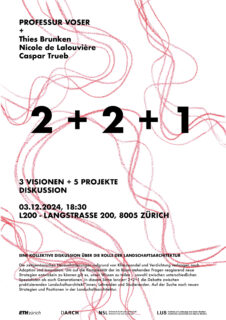 Plakat Voser 2+2+1, Test auf dem Poster ist im Text unterhalb enthalten.